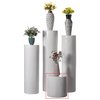 Uniquewise Fiberglass Pillar Column Flower Stand -Photography Props - Cylinder Shape Versatile Pedestal 16 Inch QI004126-16